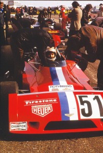 Teddy Pilette with the VDS Chevron when he won the European F5000 Championship