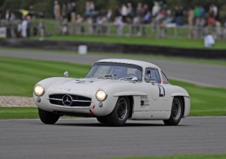 Jochen at the wheel of the factory 300SL (Photo Jeff Bloxham)