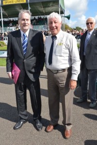 President Howden Ganley with designer Robin Herd whilst former Cooper chief mechanic Mike Barney looks on (Photo courtesy Erin Pritchett)