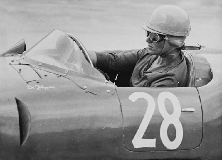 Maria-Teresa at the wheel of her Maserati 250F in 1958