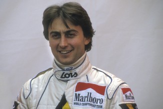 Minardi-Ford driver Adrian Campos 1987. Photo: Grand Prix Photo