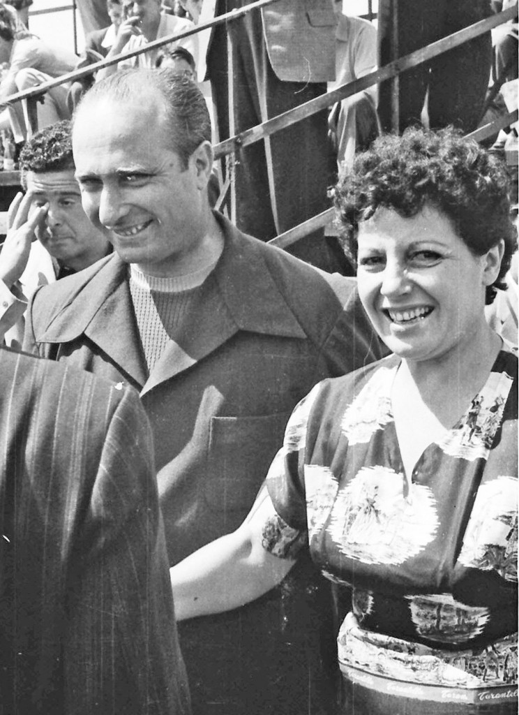 Juan Manuel Fangio with his long time partner