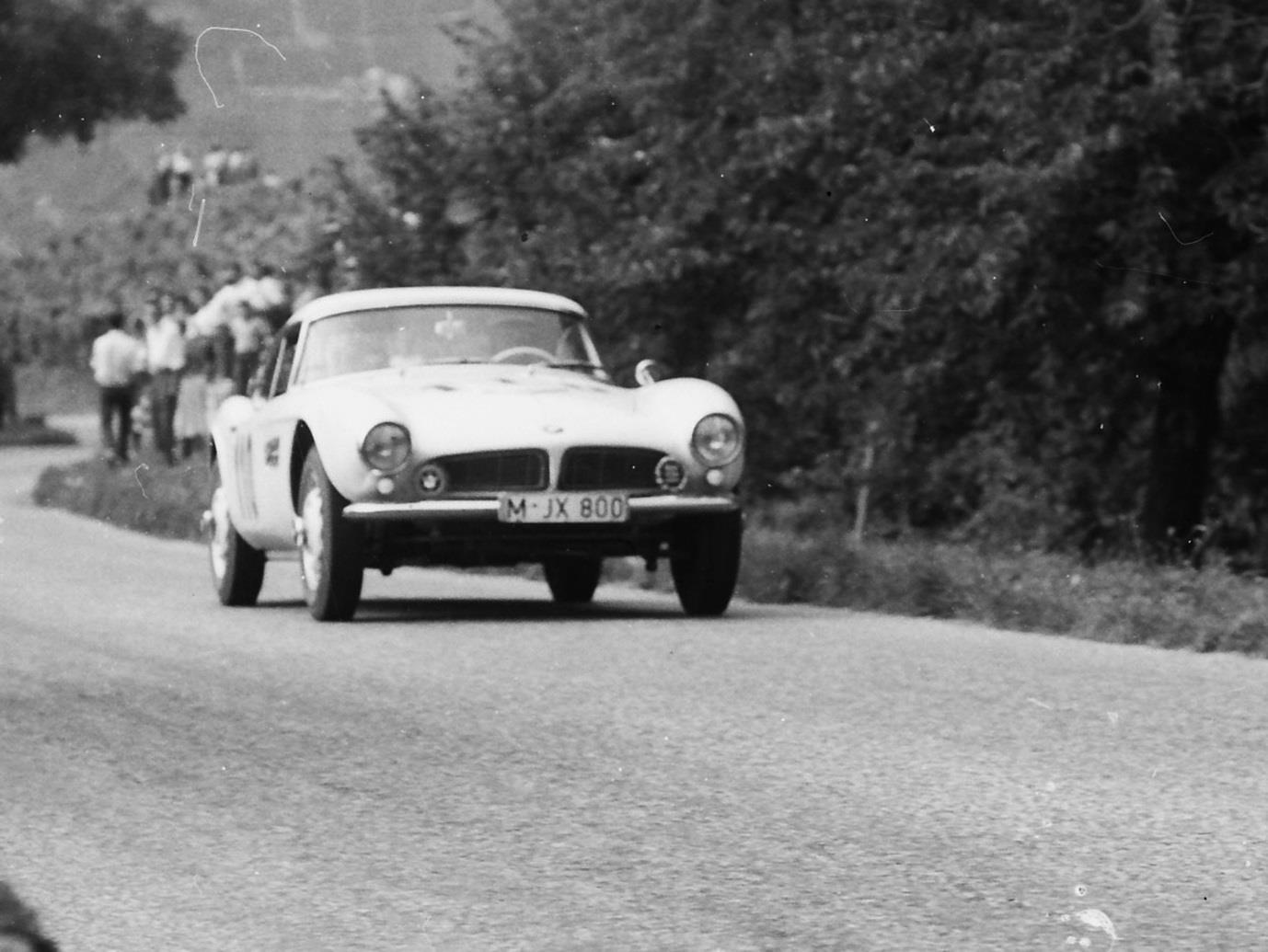 At the age of 57 he raced this factory BMW 507 at the European Hill Championship in 1958 at Ollon Villars