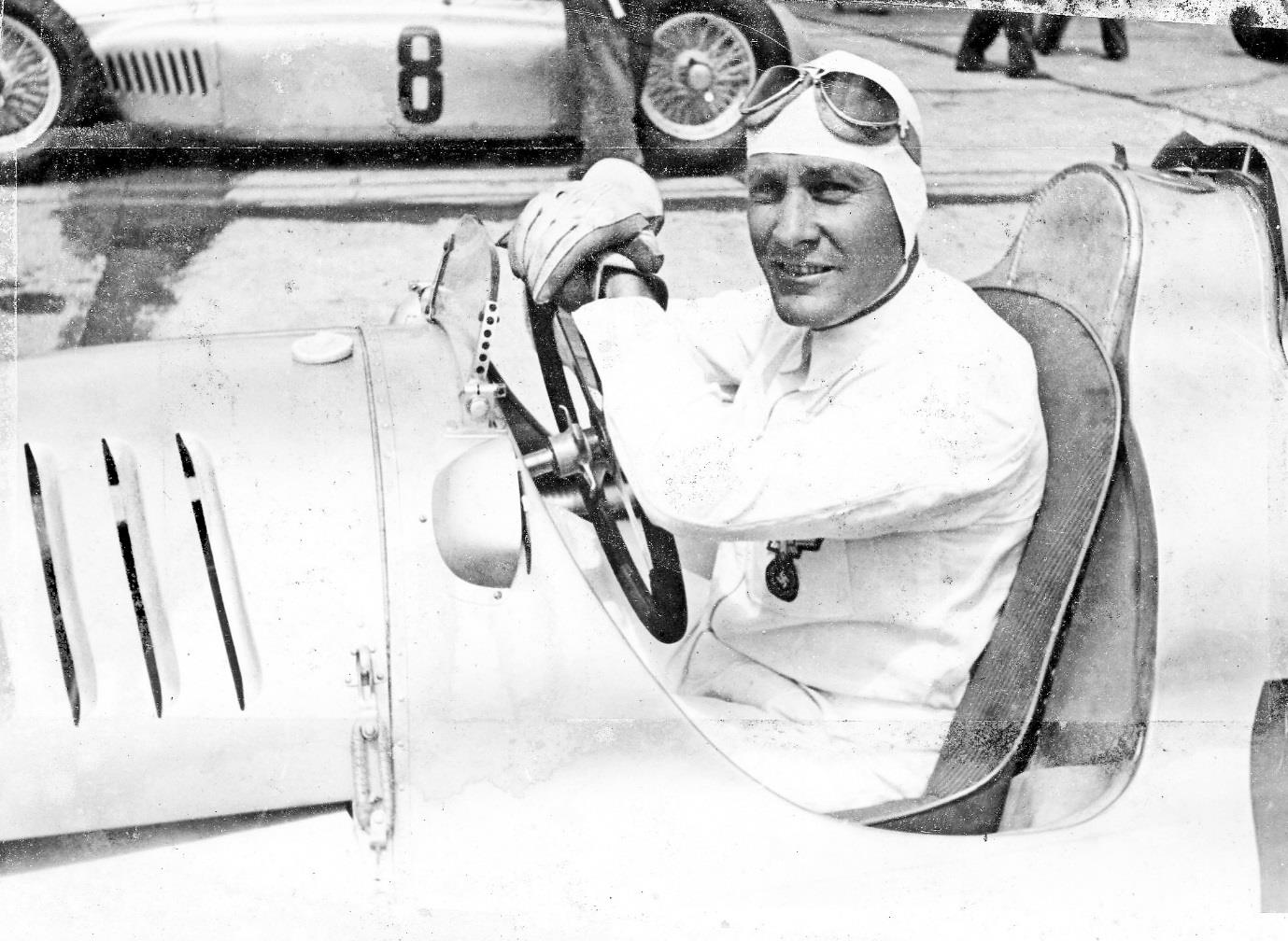Hans Stuck at the wheel of his Auto Union