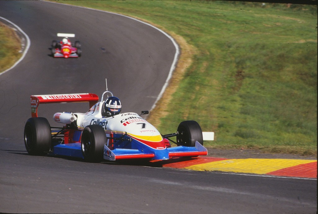 Damon Hill in his Formula 3 days driving the Ralt-Toyota in the Cellnet team