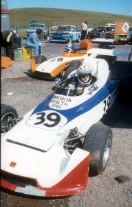 Eddie Cheever at the wheel of the Formula 3 Modus, Knockhill 1975. (Photo Graham Gauld)