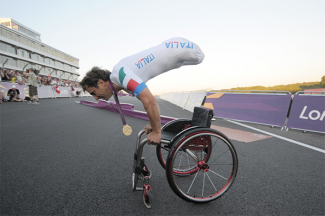 Alex Zanardi at the London Olympics in 2012.  (Alex Zanardi collection)