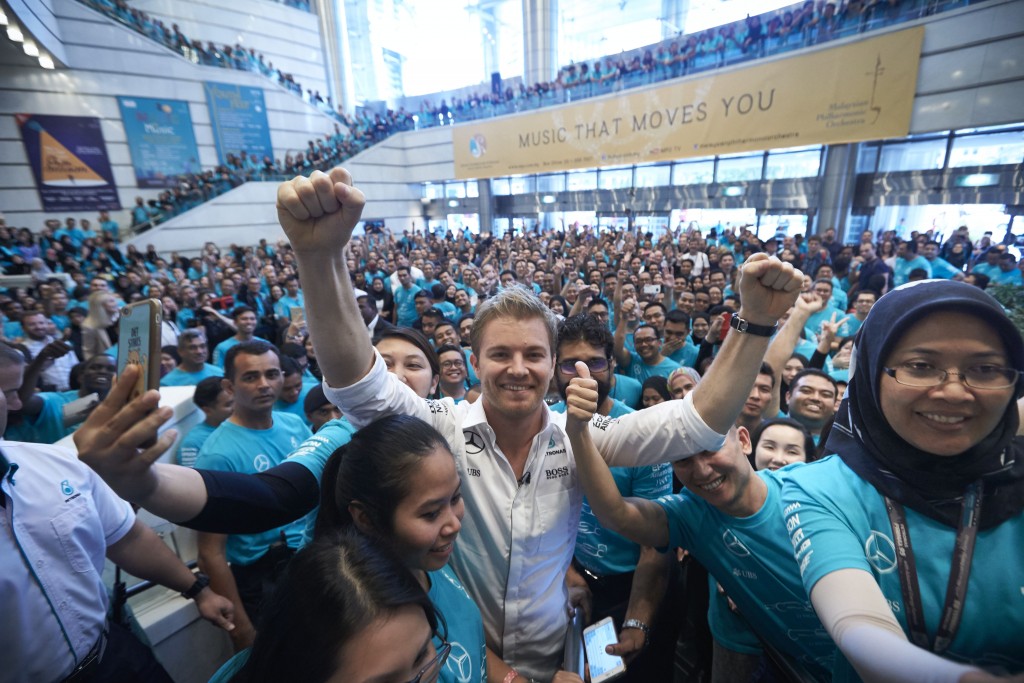 Nico Rosberg with 2016 PETRONAS Championship Celebrations, Kuala Lumpur