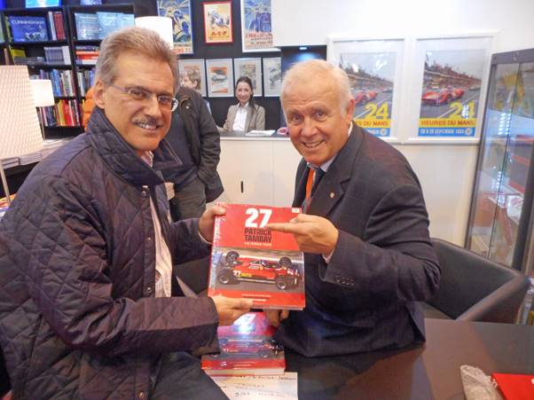 Mario Theissen and Patrick Tambay at Retromobile in Paris