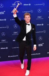 Nico, clearly pleased with his Laureus award