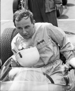 John in the Lotus 18 at his first British Grand Prix in 1960.