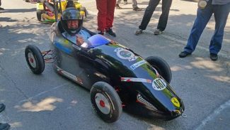 Mike Wilds likes driving Ferrari’s but not this Ferrari badged soap box.