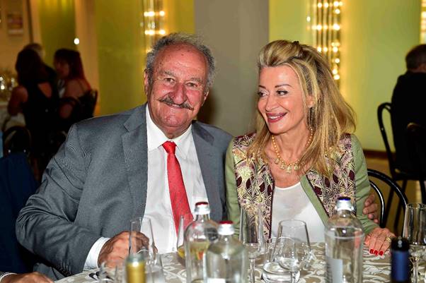 The ebullient Gabrielle Fabbri today with his wife Carla at the Hotel Promenade. Photo Peter Meierhoffer)