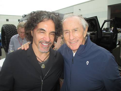 American rock and R and B star John Oates with Club member Sir Jackie Stewart