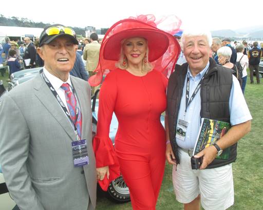 Bob Bondurant and his wife Patricia all dressed up for the Pebble Beach Concours with Howden