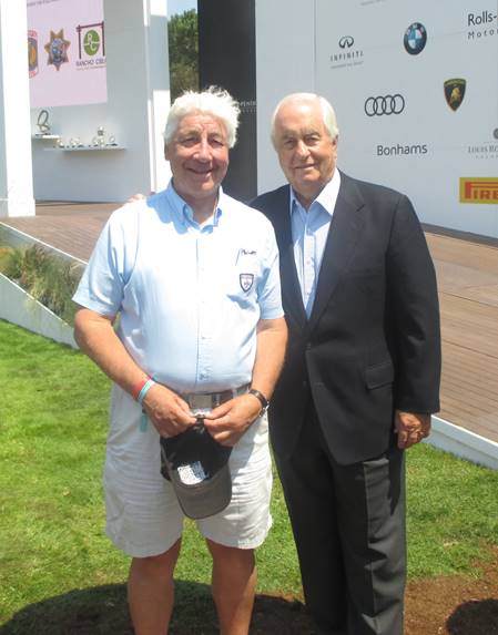 Howden with American racing legend and member Roger Penske.