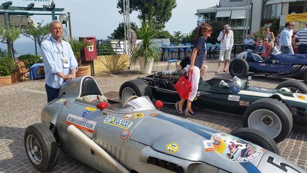 Tazio Taraschi with the Formula Junior Taraschi at Gabicce.