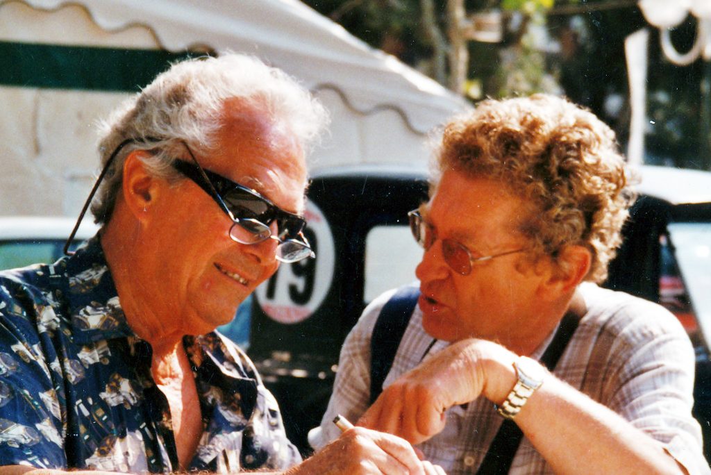 Bernard Consten, left, with Graham Gauld