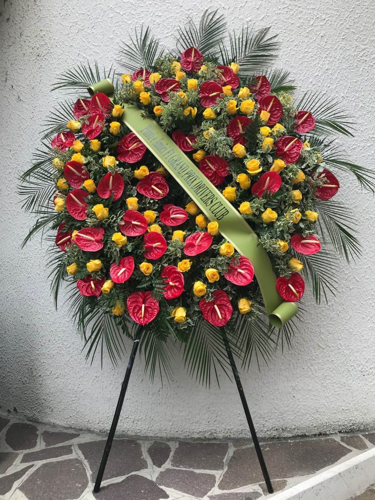 The Wreath sent by the Grand Prix Drivers Club