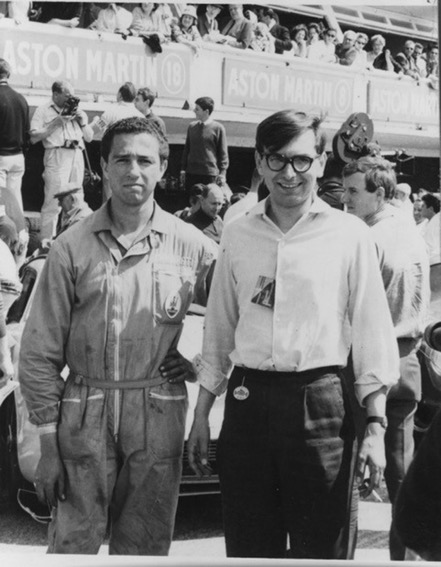 During his days with Maserati Jo worked alongside Gian Carlo Dallara seen here at Le Mans in 1962 working on the Johnny Simone Maserati 151 Coupe. Both went on to greater things (Ramirez Archives)