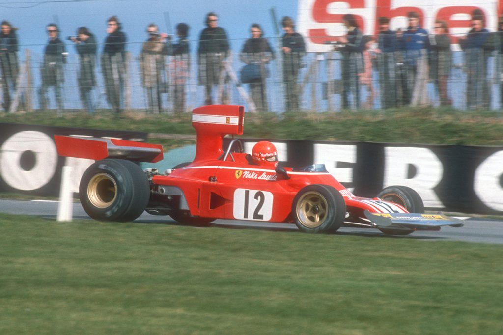 Niki Lauda (Ferrari) in theb 1974 non-championship Race of Champions at Brands Hatch. Photo: Grand Prix Photo