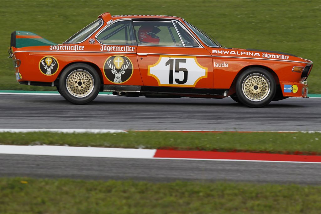 Niki Lauda in historic BMW at the 2018 Austrian Grand Prix at the Red Bull Ring in Spielberg. Photo: Grand Prix Photo