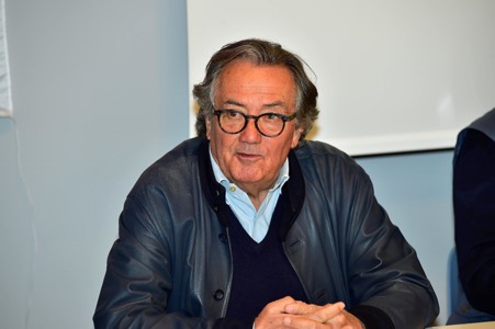 Host to the Grand Prix Drivers Club General Assembly in Imola was Giancarlo Minardi. (Photo Peter Meierhofer)
