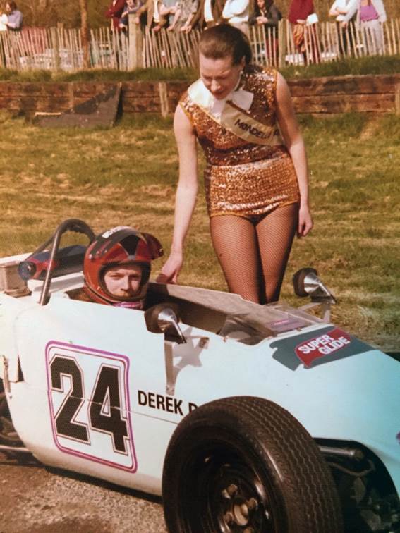 The youthful Derek Daly who says he misses the Irish grid girls in racing. The car is his Lotus 61 ( Daly Archive)