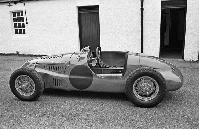 ord Doune’s unique Nardi-Danesi 1100cc dual-purpose race car in his museum