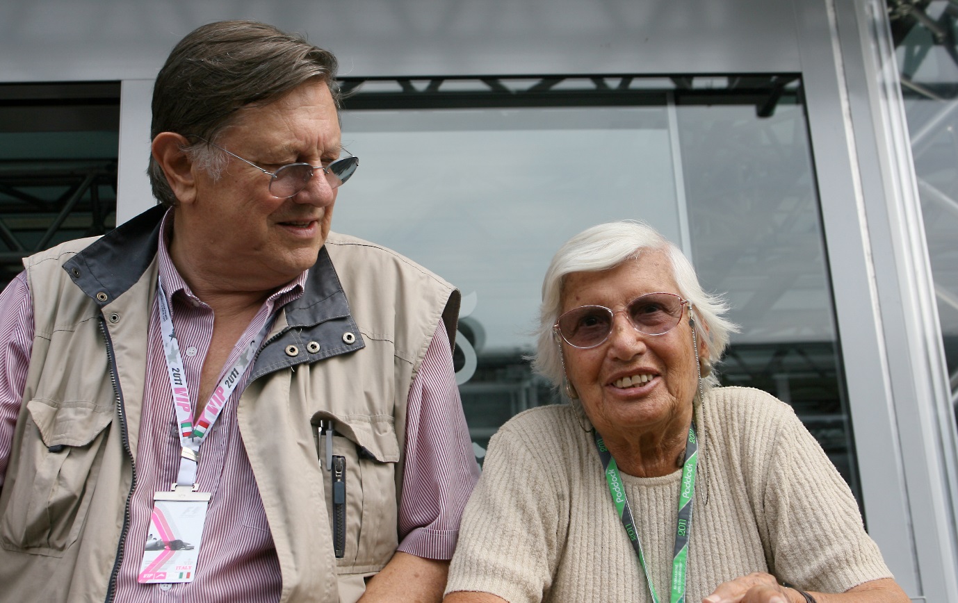 Maria-Teresa with her devoted husband Theo Huschek