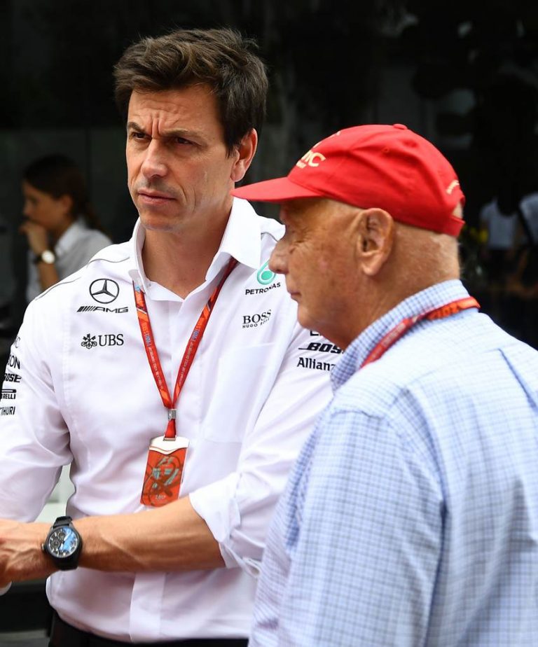 Niki Lauda with Toto Wolff